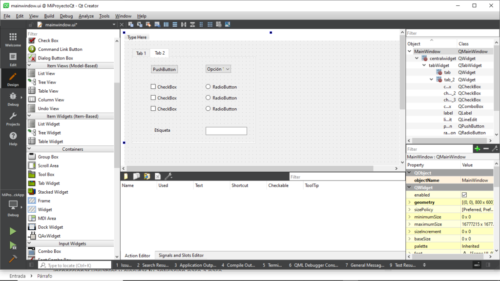 Qt Creator IDE para desarrollo en C++